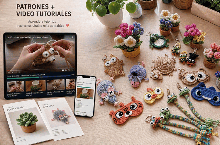 Crochet Viral - Pack de Patrones Imprimibles y Clases